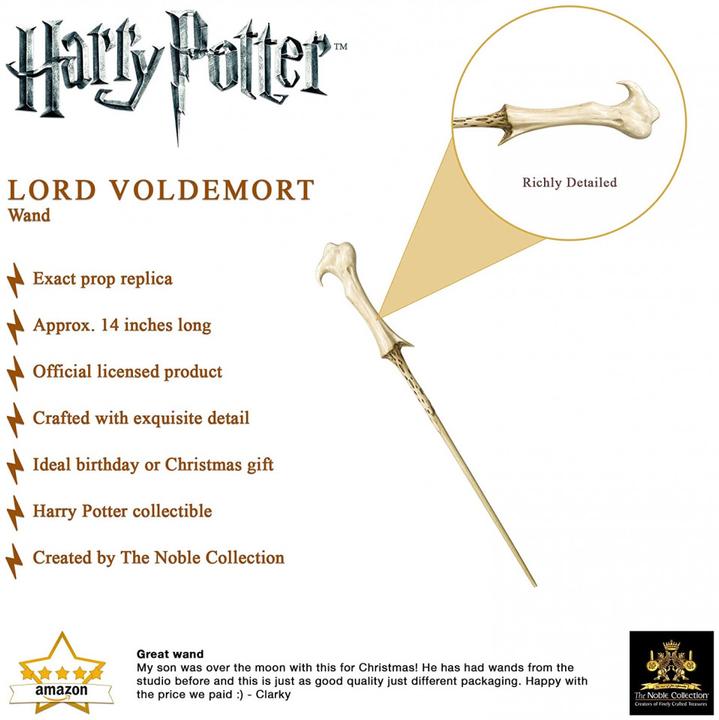 Produktbild Noble Collection Harry Potter: Lord Voldemort's Zauberstab