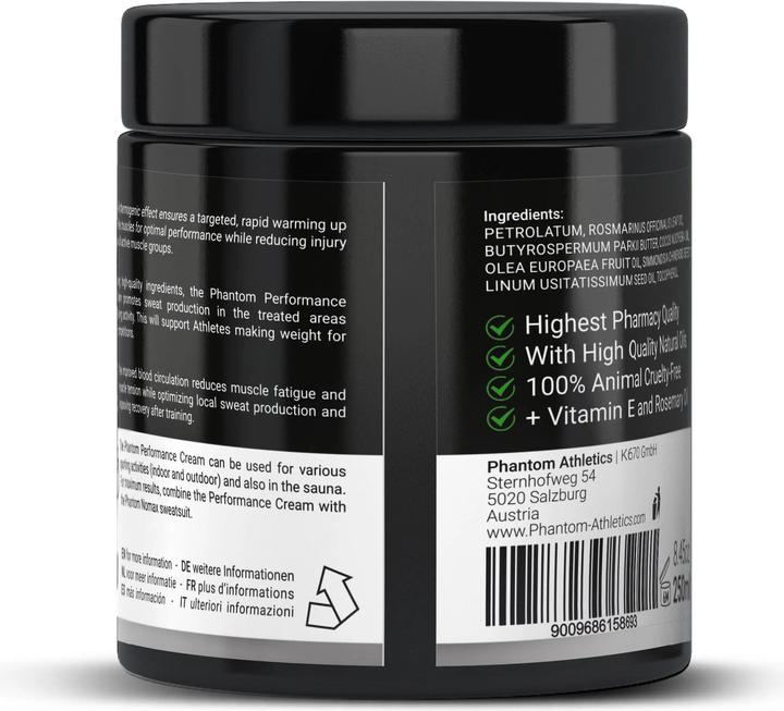 Immagine prodotto Phantom Athletics Crema Performance 250ml,Crema Performance 250ml (1 x, 250 ml)
