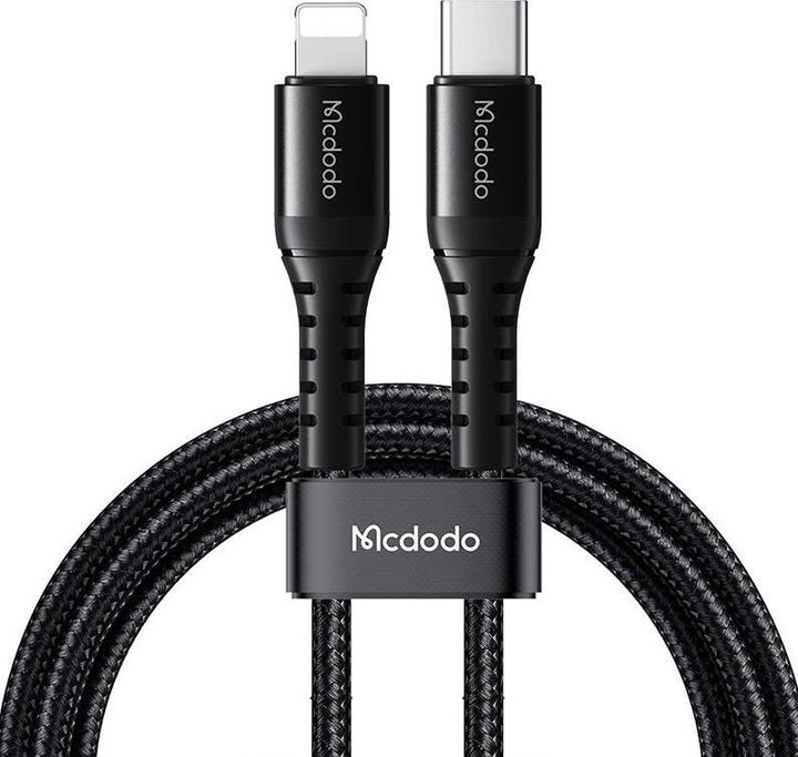 Image du produit Mcdodo Câble USB-C vers lightning CA-5630, 36W, 0.2m (noir) (0.20 m, 36 W)