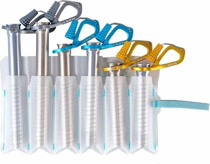 Actual product image Blue Ice Rollup Ice Screw Holder
