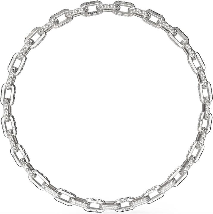 Guess MATELASSE & PAVE LINK CHAIN NK Halskette (Edelstahl)
