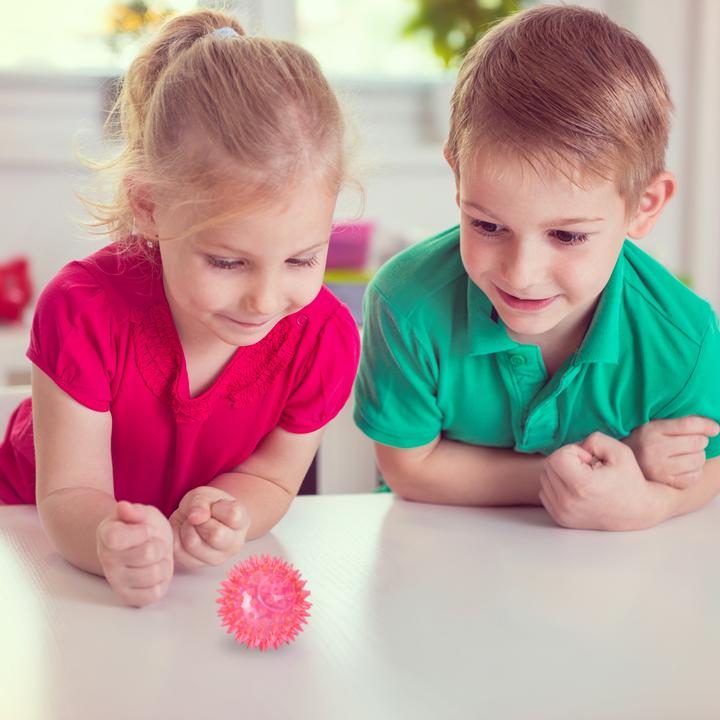 Actual product image Relaxdays LED Spiky Ball Set of 12