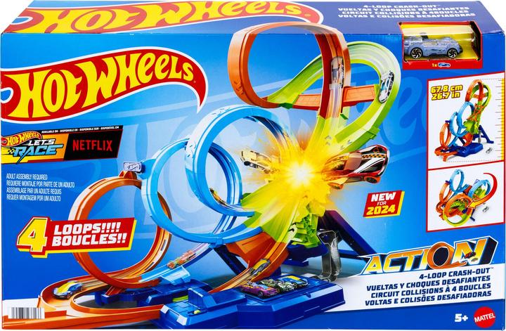 Hot Wheels Action 4 Loopings Crash danger