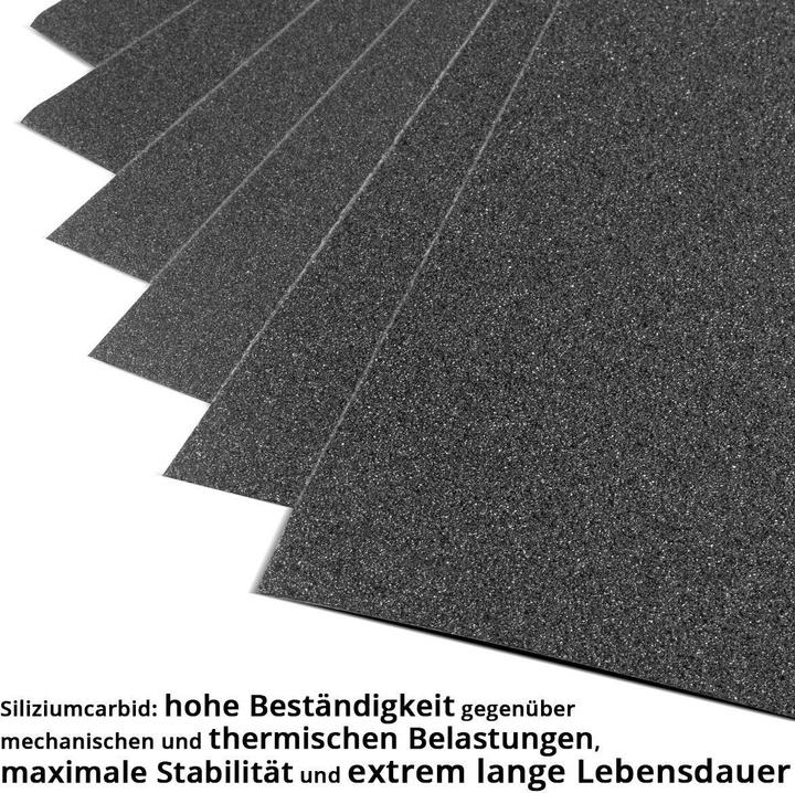 Produktbild Stahlwerk Schleifpapier 12er Set Siliziumcarbid (P80, P180, P60, P240, P100, P120)