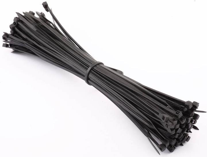 Produktbild Goobay Kabelbinder, wetterfester Nylon, schwarz (Kunststoffkabelbinder, 295 mm, 100 Stk.)