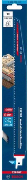 Produktbild Bosch Professional Zubehör EXPERT ‘Wood with Metal Demolition’ S 1267 XHM Säbelsägeblatt, 1 Stück