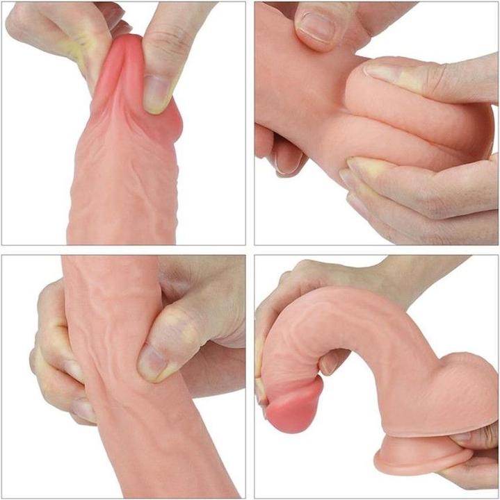 Produktbild Lovetoy Dual Layered Silicone Dildo 8.0"