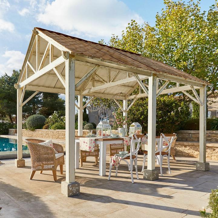 Produktbild Loberon Pavillon Vasseur antikweiss (260 cm, 360 cm)