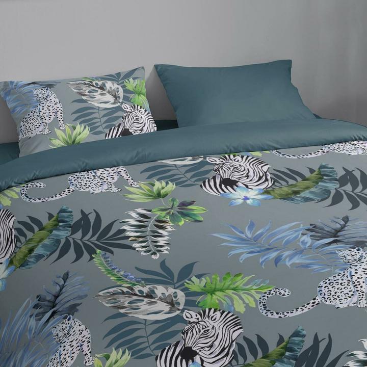 Image du produit Traumschlaf Léopard et zèbre (Set de linge de lit, 135 x 200 cm, 80 x 80 cm)