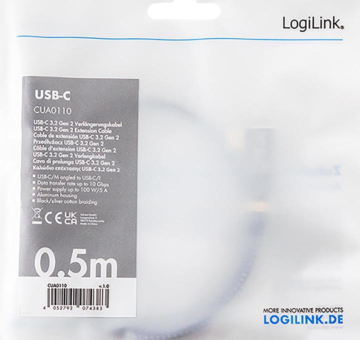 Produktbild LogiLink CUA0112 (2 m, USB 3.2 Gen 2)