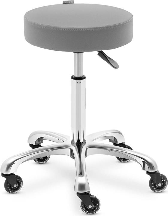Immagine prodotto Physa Rollhocker höhenverstellbar WORCESTER DARK GRAY Kosmetikhocker 150 kg