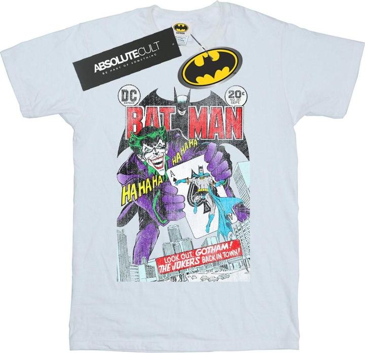 Batman Joker Playing Card Cover TShirt (L)