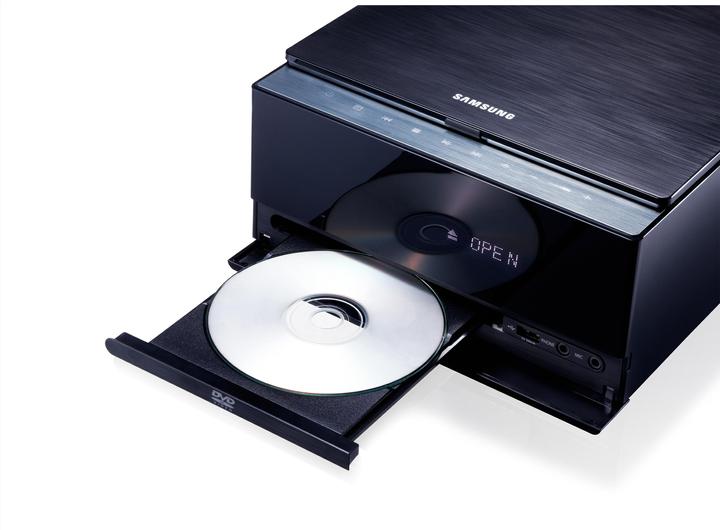 Produktbild Samsung MM-E430D - DVD-Mikroanlage mit iPhone/iPad Dock, UKW-Tuner, Bluetooth und USB (Bluetooth, 2x 60 W)