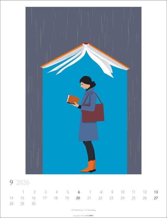 Produktbild Book Love Kalender 2026 (30 x 39 cm, Deutsch)