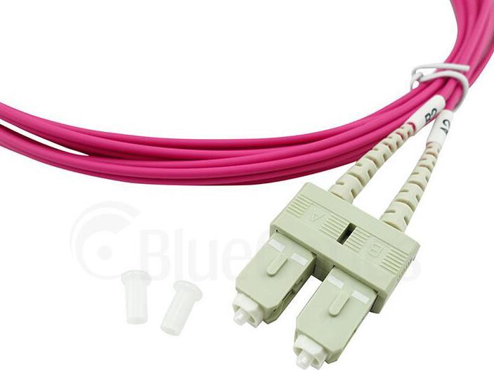 Produktbild CBO BlueOptics LWL Patchkabel LC / SC MM OM4 magenta 1,0m (1 m)