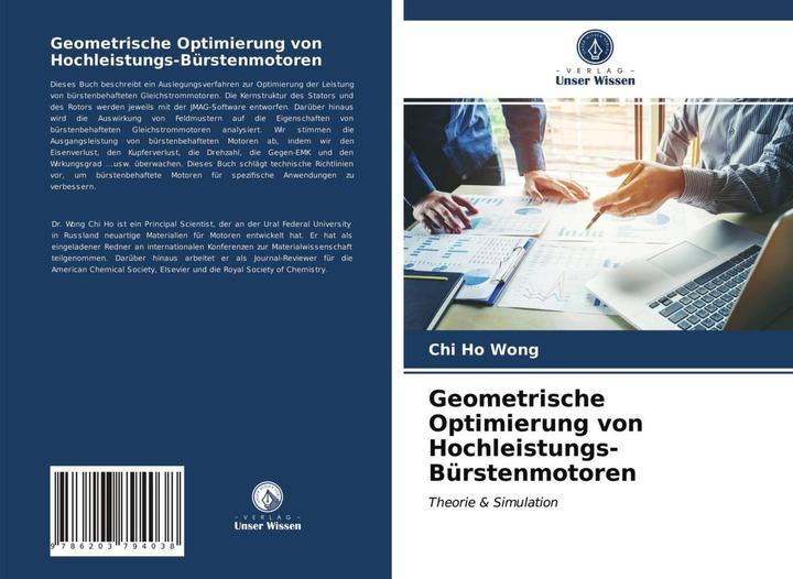 Produktbild Geometrische Optimierung von Hochleistungs-Bürstenmotoren (Chi Ho Wong, 2021)