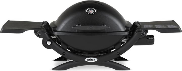 Weber Gasgrill Q 1200 Schwarz mit 1 Brenner und Deckelthermometer (2.49 kW)