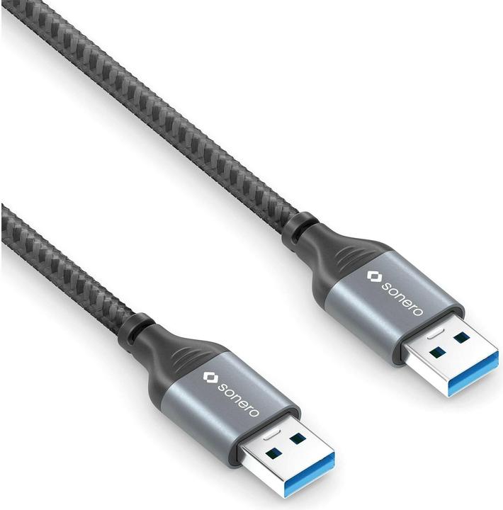Produktbild Sonero USB 3.0-Kabel USB A - USB A 3 m (3 m, USB 3.2 Gen 1, 5 W)