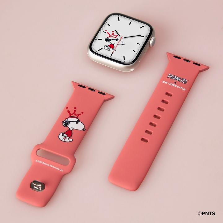 Actual product image Caseme Strap for Peanuts-themed Apple Watch 38/40/41mm (38 mm, 40 mm, 41 mm, Silicone)
