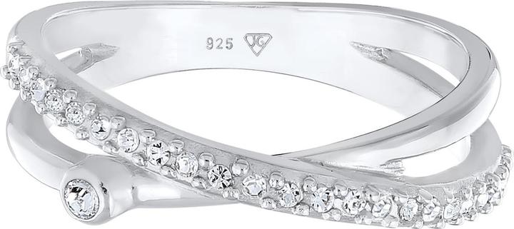 Immagine prodotto Elli Anello di cristallo, ritorto (54, 925 Argento)