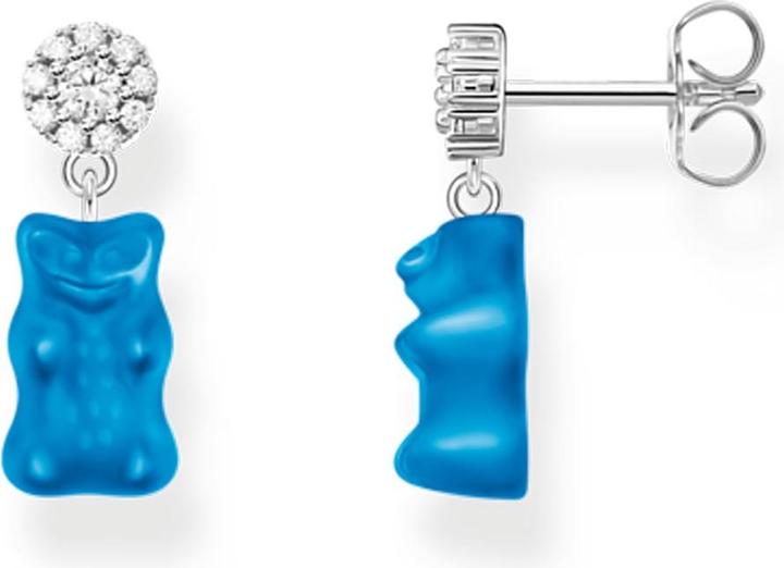 Thomas Sabo Ohrstecker mit blauen Goldbären Silber (Silber 925)