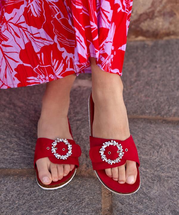 Actual product image Joe Browns Jewelled Buckle Slider Sandals (41)