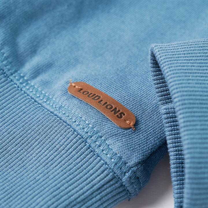 Immagine prodotto VidaXL Felpa da bambino blu medio 128,Materiale: 92% cotone. 8 (128)