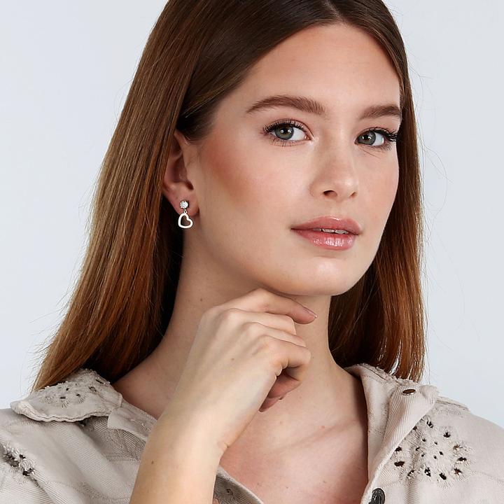 Image du produit La Petite Story Heart Boucles d'oreilles uniques (Acier inoxydable)
