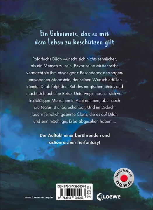 Produktbild White Fox (Band 1) - Der Ruf des Mondsteins (Deutsch, Loewe Kinderbücher, Jiatong Chen, Ulrike Köbele, Viola Wang, 2021)