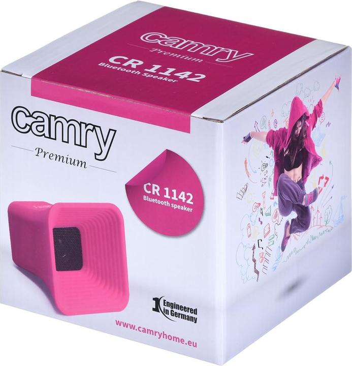 Image du produit Camry CR1142 haut-parleur rose (Fonctionnement sur batterie)