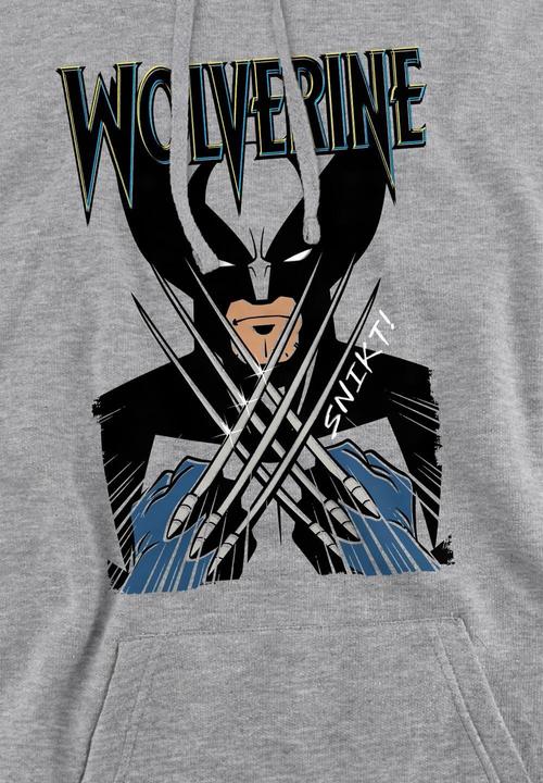 Immagine prodotto X-Men Felpa con Cappuccio Wolverine Scatto d'Azione Uomo (L)