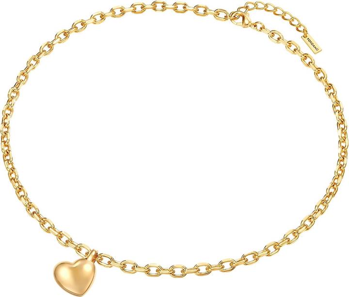 Yokoamii Damen Metall gelbgold 45,0 cm Basiskette + 5,0 cm Verlängerung - 30218 (Metall-Legierung, 45 - 50 cm)