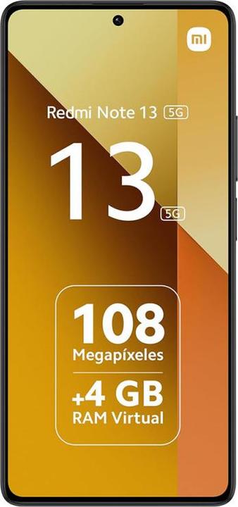 Actual product image Xiaomi Redmi Note 13 (128 GB, Midnight Black, 6.67", Dual SIM, 4G)
