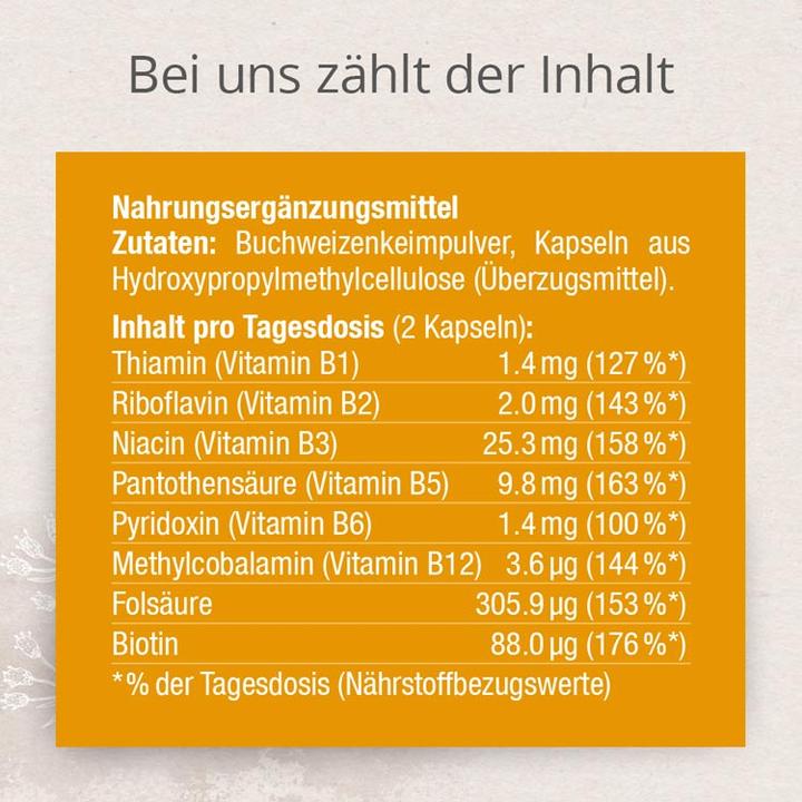 Valori nutrizionali e ingredienti Effective Nature Complesso vitaminico B (60 Pezzo/i, Pillole, 30 g)