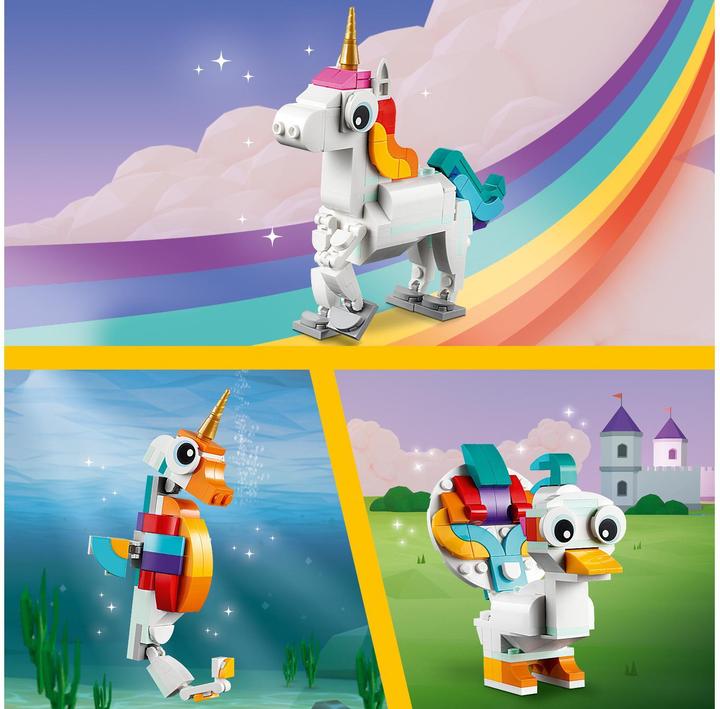 Productafbeelding LEGO 31140 Magische Eenhoorn (31140, LEGO Creator 3-in-1)