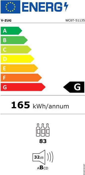 Energie-Label V-Zug WineCooler V6000 5113500000