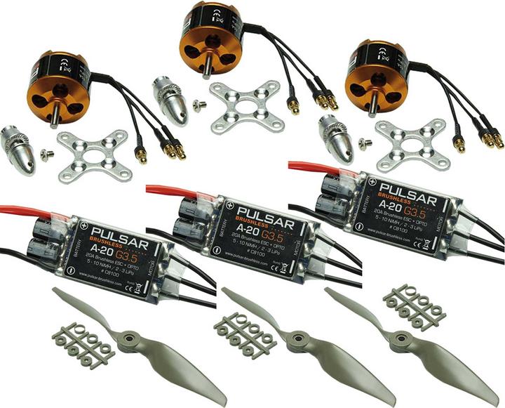 Produktbild Pichler Elektromotor Antriebsset 3-mot. für Junkers JU 52