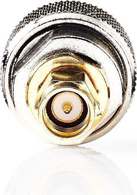 Produktbild Nedis SMA Adapter | SMA-Stecker | N Stecker | Vergoldet | 50 Ohm | Gerade | Kupfer | Gold / Silber | (Antennenkabel)
