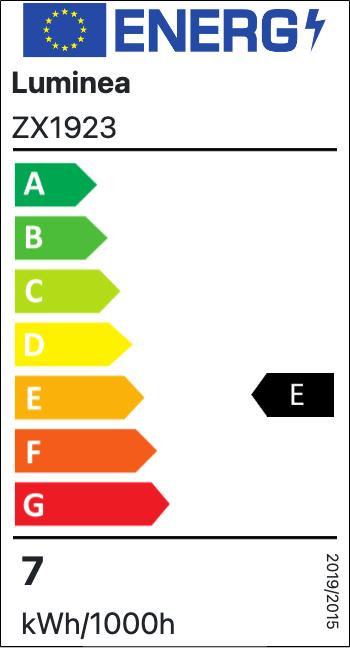 Etichetta energetica Luminea Set di 4 lampade a filamento LED E27 (E27, 6 W, 806 lm, 4 x, E)