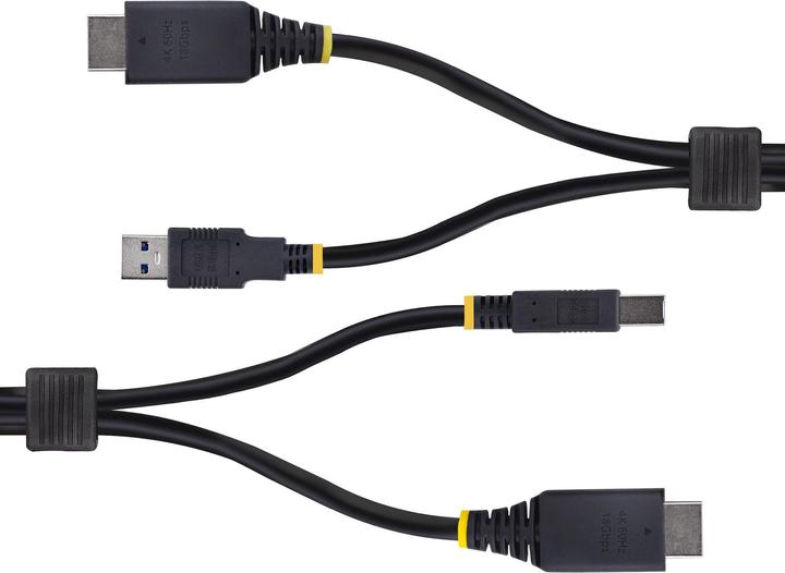 Actual product image StarTech .com HU1226-KVM-CABLE, 1,8 m, USB, USB, HDMI, Schwarz, HDMI + USB 3.2 Gen 1 Type-A