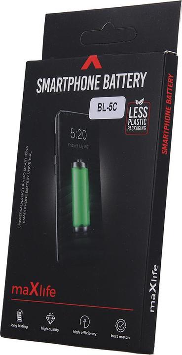 Image du produit Maxlife batterie pour Nokia 3100 / 3110 Classic / 3650 / E50 / N91 / BL-5C 1300mAh