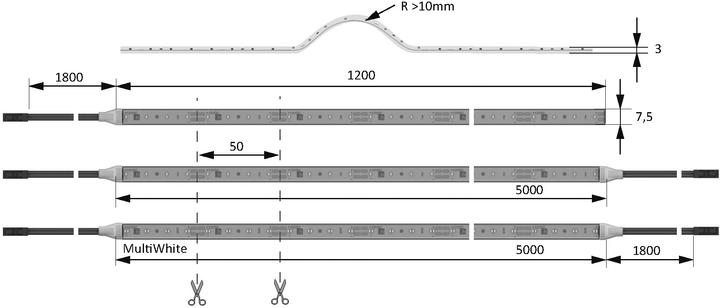 Image du produit Halemeier Bandes de LED Versa Plus 80 / 12 V (Blanc neutre, 500 cm, Intérieur)