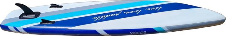 Produktbild Alpidex Aufblasbares Stand Up Paddle Board SUP (320x76x15cm), Tragetasche, Paddel, Luftpumpe, Leash - Cloud