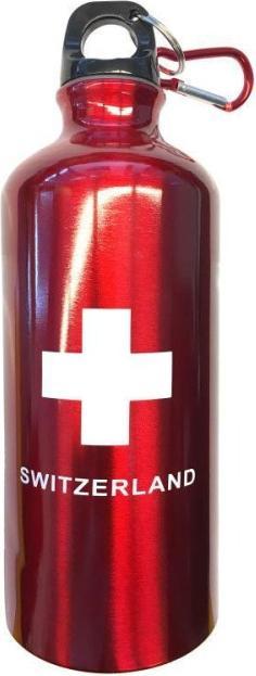 CreaDiva Aluflasche Schweiz mit Karabiner (0.60 l)