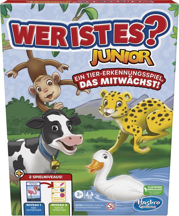 Productafbeelding Hasbro Gaming Wie is het? Junior bordspel voor kleuters en kinderen, Wie is het? Spel voor jongere kinderen, Das (Duits)