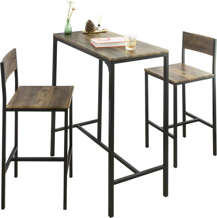 Actual product image SoBuy Bar table with 2 stools (89 x 45 x 100 cm)