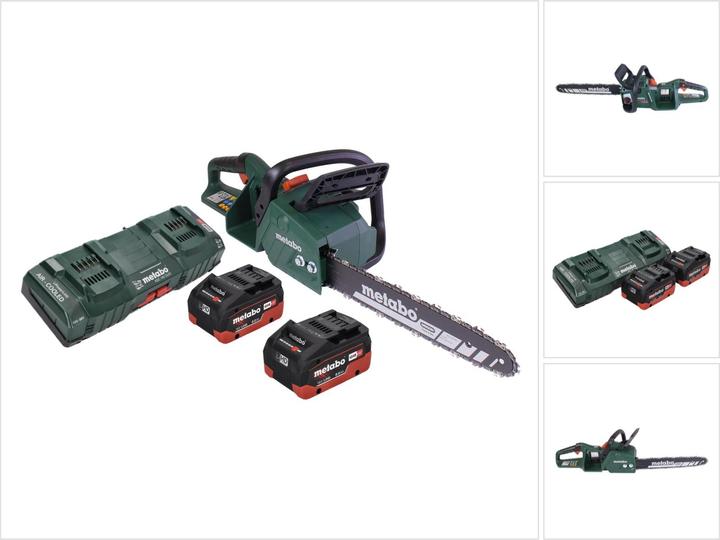 Produktbild Metabo MS 36-18 LTX BL 40 Akku KettensÃ¤ge 36 V ( 2x 18 V ) 40 cm 22 m/s Brushless + 2x Akku 8,0 Ah (Akku Kettensäge)