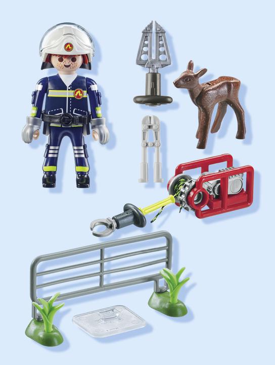 Image du produit Playmobil Sauvetage d'animaux par les pompiers (71467, Playmobil Action Heroes)