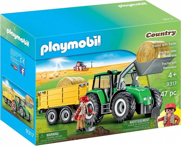 Productafbeelding Playmobil Trekker met aanhangwagen (9317) (9317, Playmobil Land)
