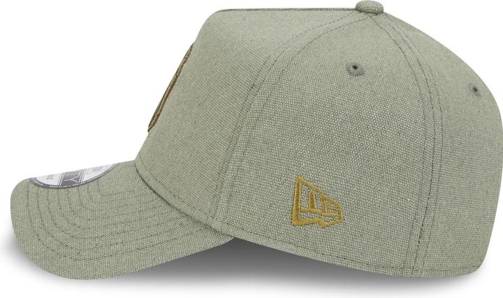 Produktbild New Era A-Frame Trucker Leinen Cap - New York Yankees oliv (One Size)
